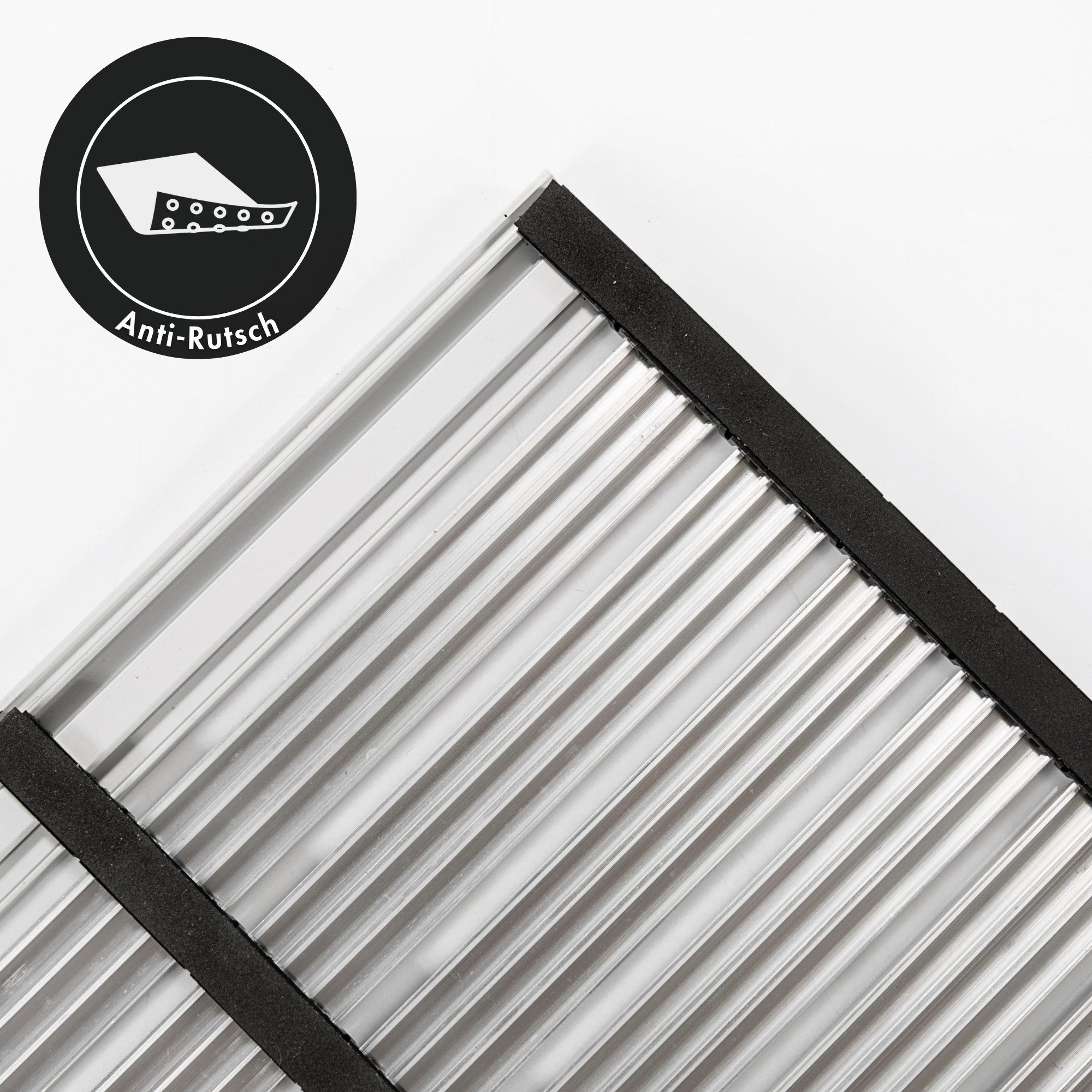 Andiamo Fußmatte Alu-Türmatte Exclusive, rechteckig, Höhe: 10 mm, Schmutzfangmatte, In- und Outdoor geeignet