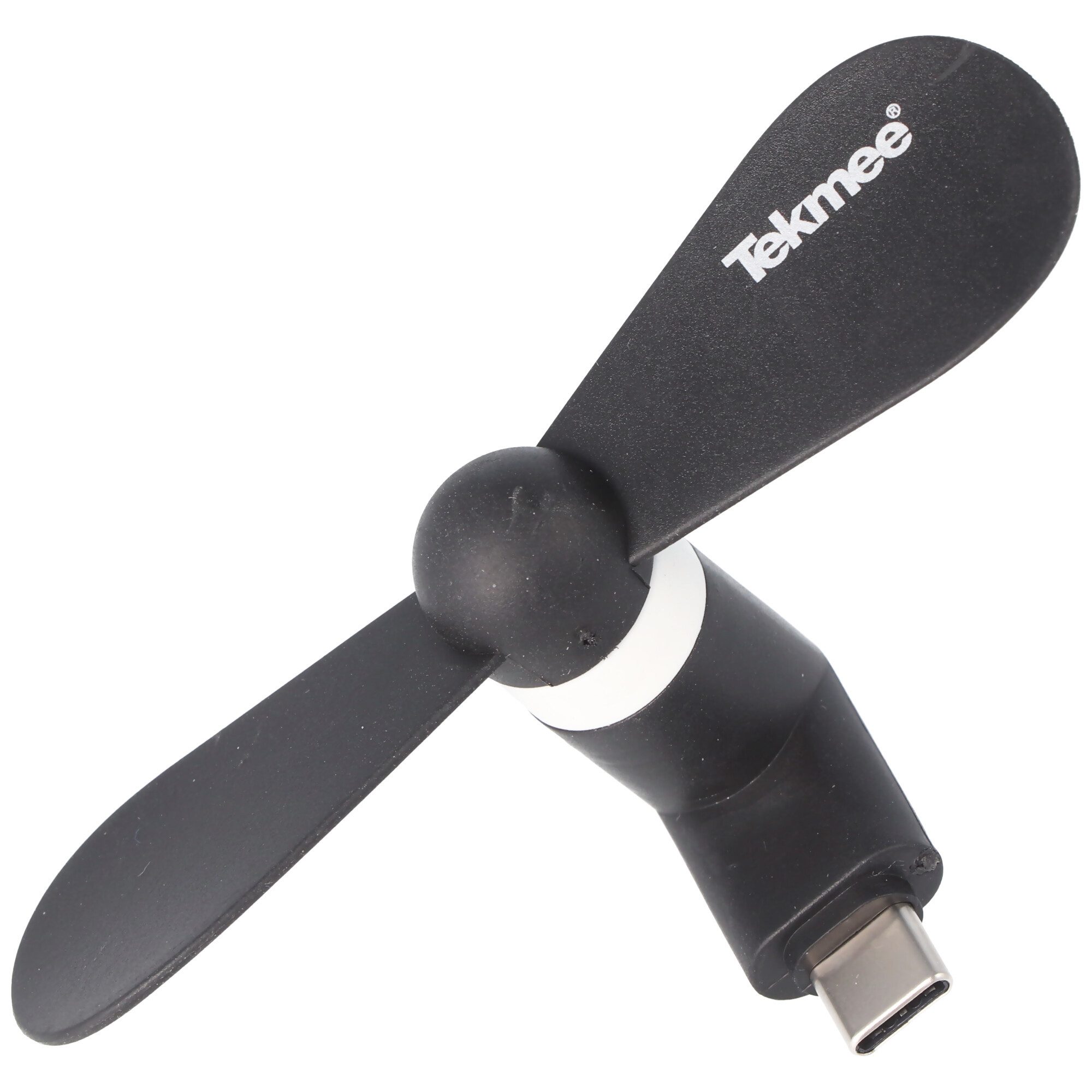AccuCell Tischventilator Mini-Ventilator für Smartphones mit USB-C Anschluss, Typ-C-Anschluss