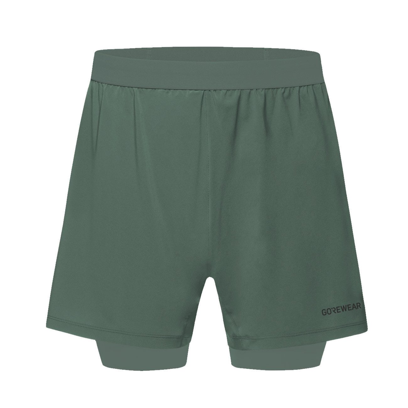 Laufhose Gore Wear Concurve 5” 2in1 Shorts Herren Slate Green