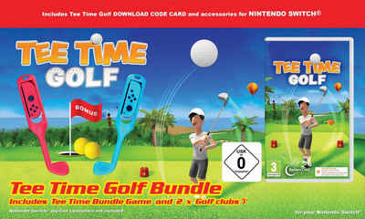 Tee Time Golf (Code in a Box) Bundle inkl. 2 Golfschlägern Nintendo Switch, Code in the Box