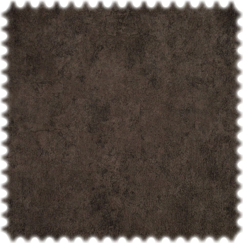 Heiro Stoff Vintage Samt Velours Möbelstoff Venedig Dunkelbraun mit Fleckschutz, Polsterstoff Meterware - Breite:140 cm