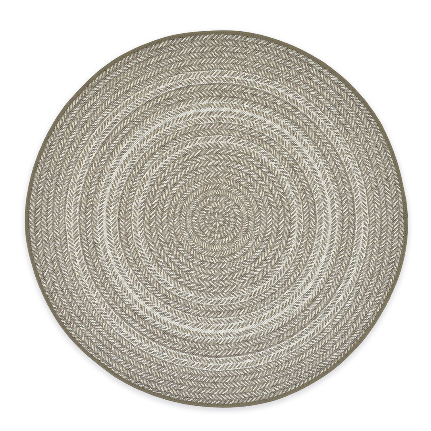 DomDeco Teppich In- & Outdoor Teppich Rund Roundabout, Ø120 cm