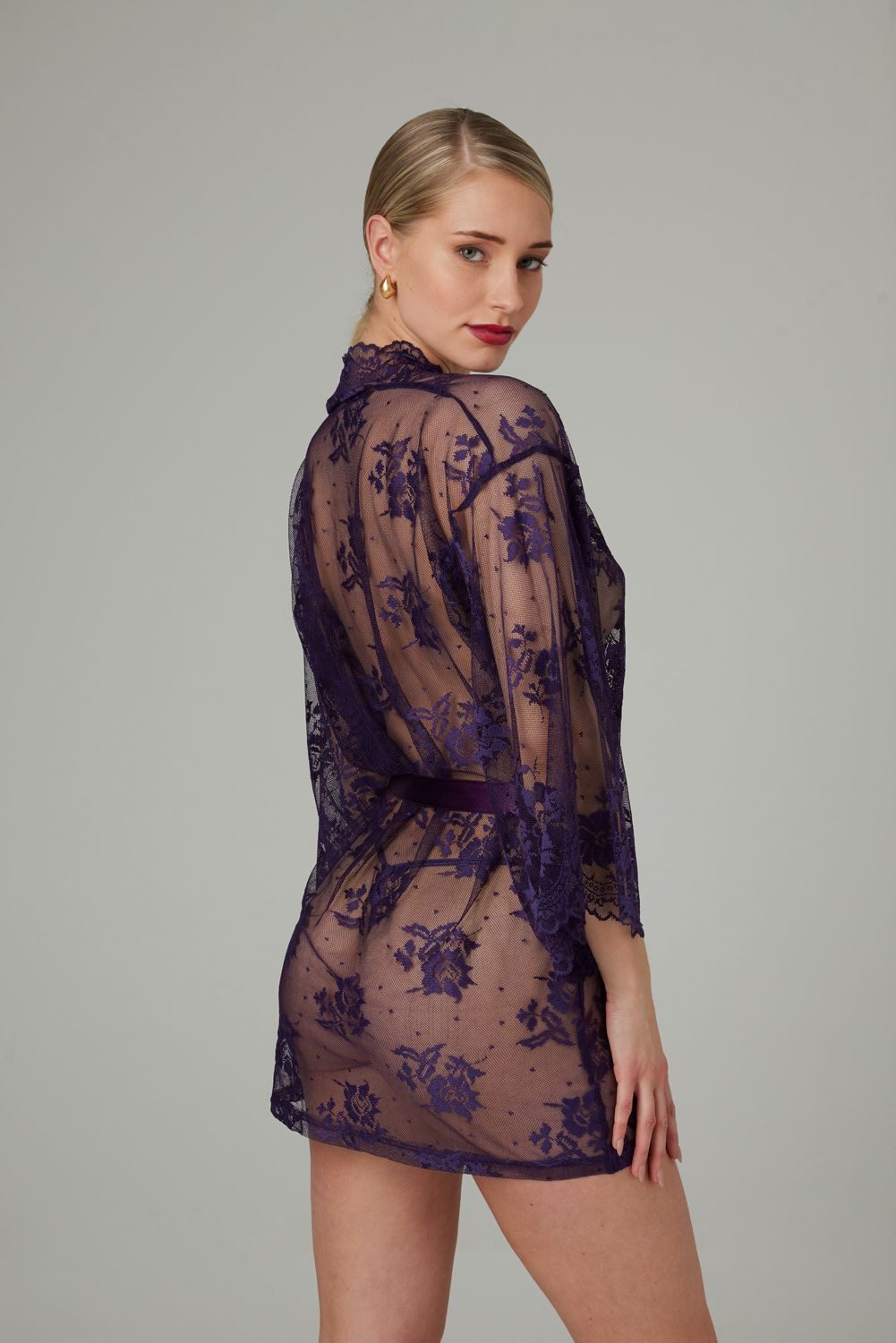 CHRISTINE LE DUC Blusenkimono Spitzen Kimono günstig online kaufen