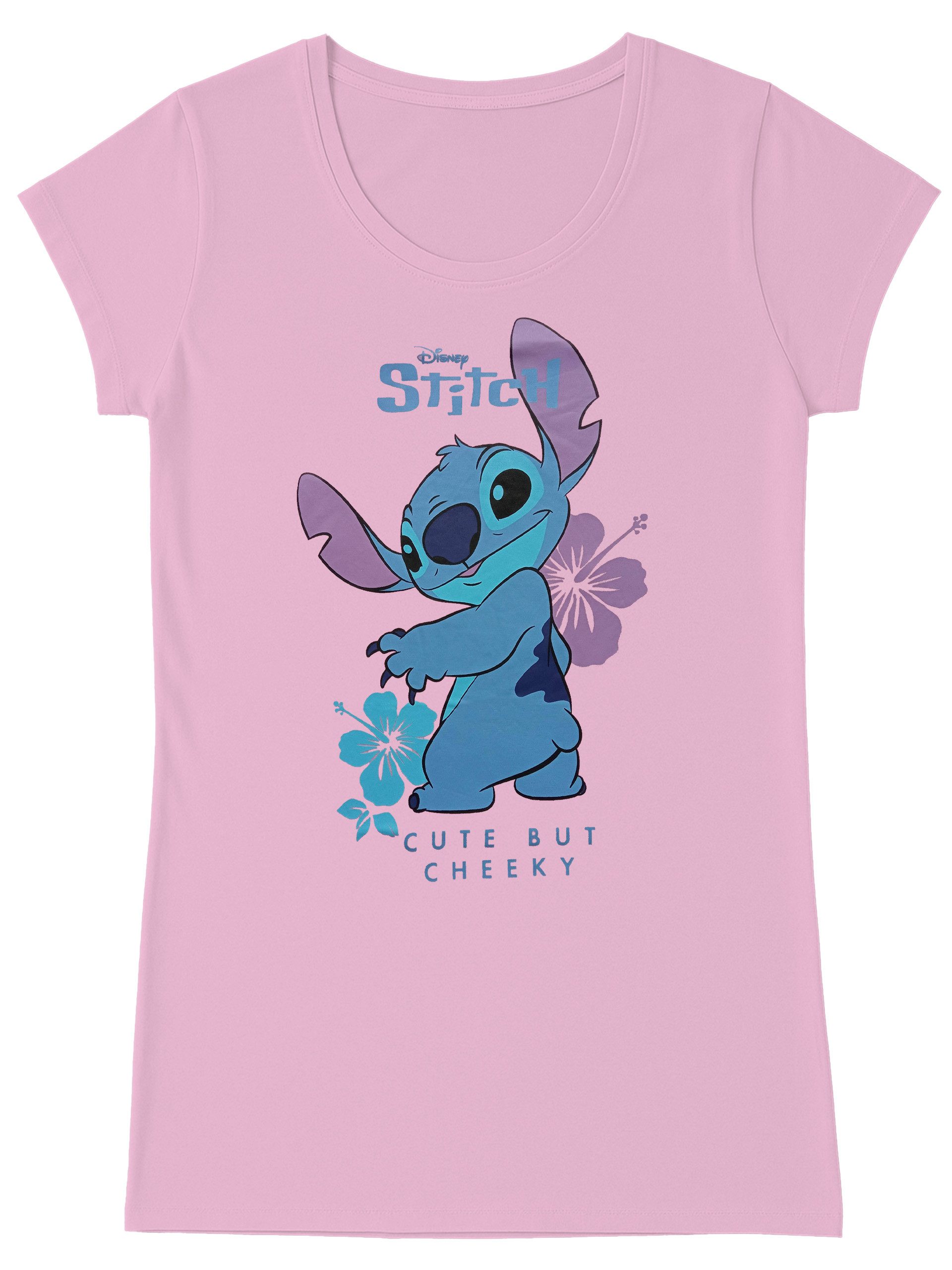 Nachthemd Disney Lilo & Stitch Nachthemd Schlafshirt Pyjama Kurzarm Oberteil