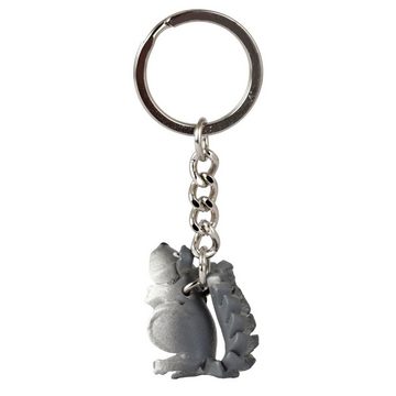 Monkimau Schlüsselanhänger Mini Eichhörnchen Schlüsselanhänger Leder Tier Figur (Packung)