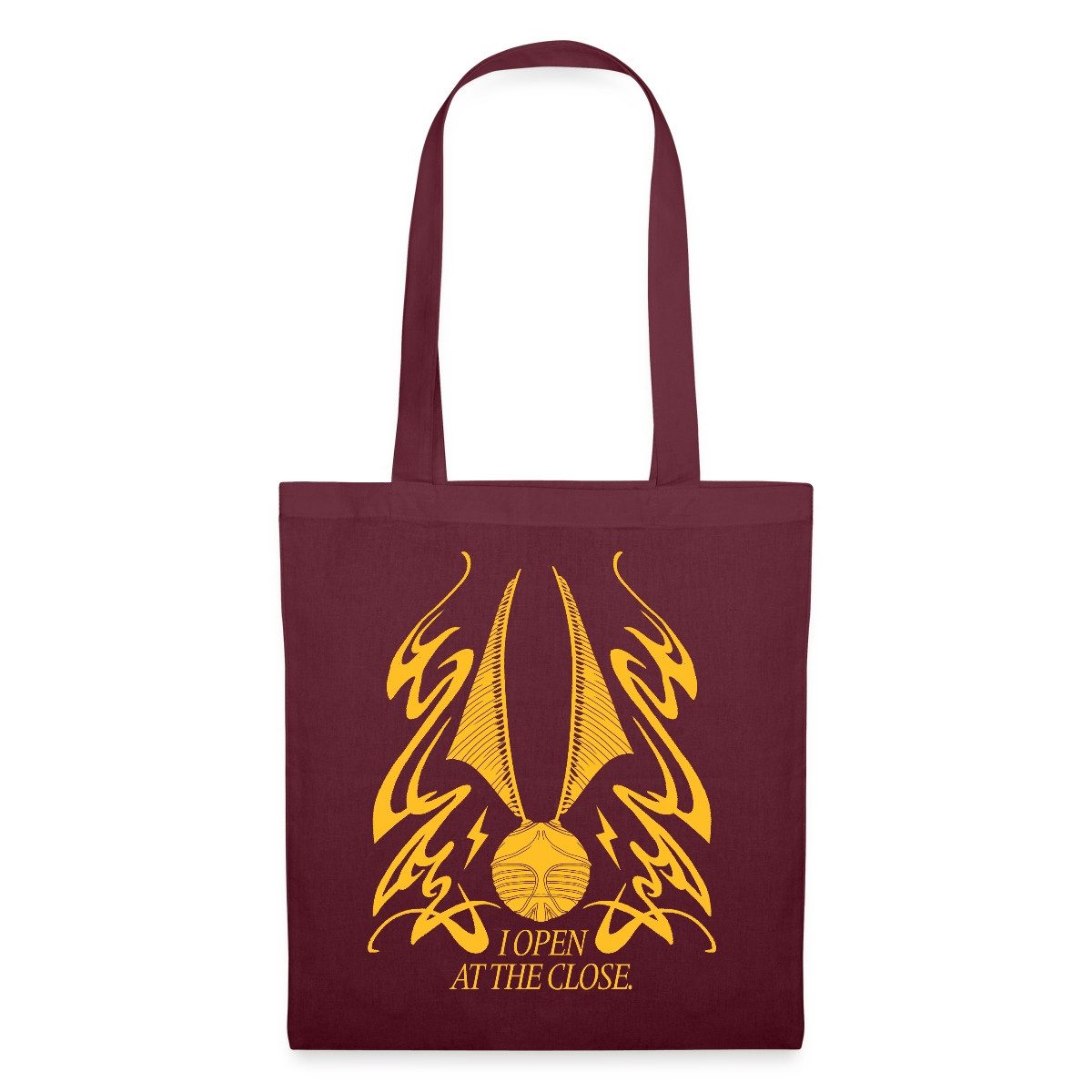 Spreadshirt Henkeltasche Harry Potter Goldener Schnatz I Open At The Close Stoffbeutel (1-tlg)