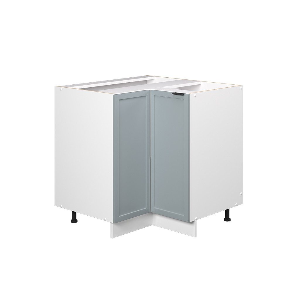 Vicco Eckunterschrank Fame-Line, Hellblau-grau/Weiß, 80.5 cm günstig online kaufen