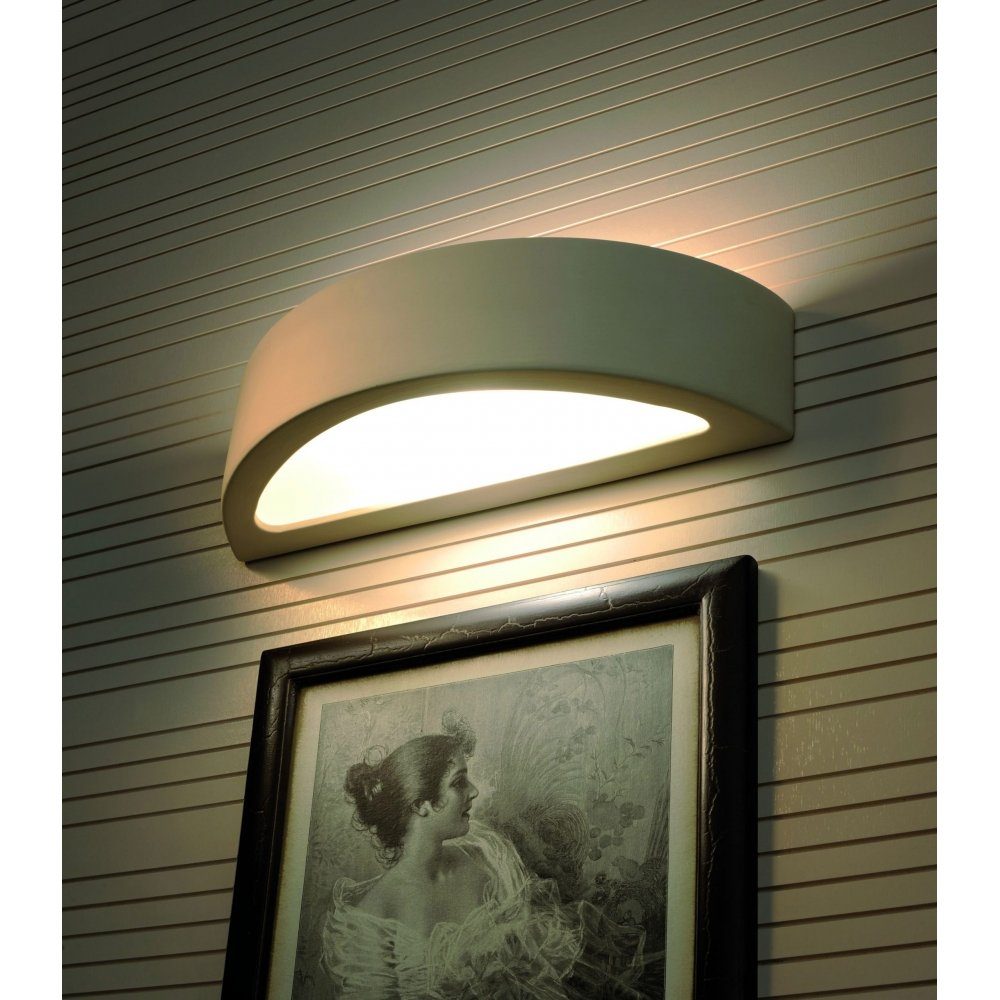 SOLLUX ca. Wandlampe 41x15x10 1x Keramik Wandleuchte Deckenleuchte ATENA, E27, cm lighting