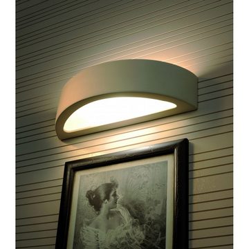 SOLLUX lighting Deckenleuchte Wandlampe Wandleuchte Keramik ATENA, 1x E27, ca. 41x15x10 cm