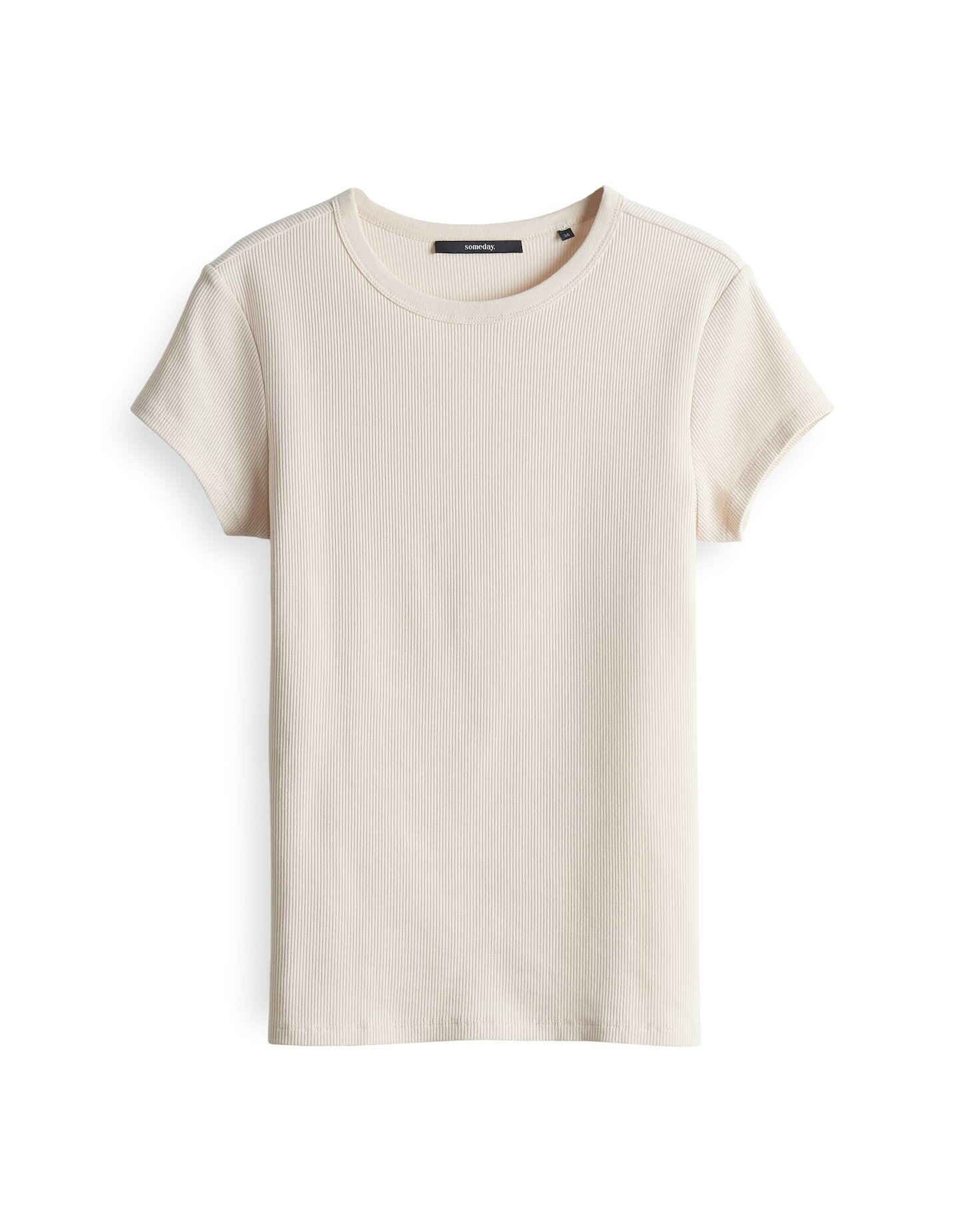 someday Kurzarmshirt Rippshirt KLEOH Slim aus BCI Cotton Mix günstig online kaufen