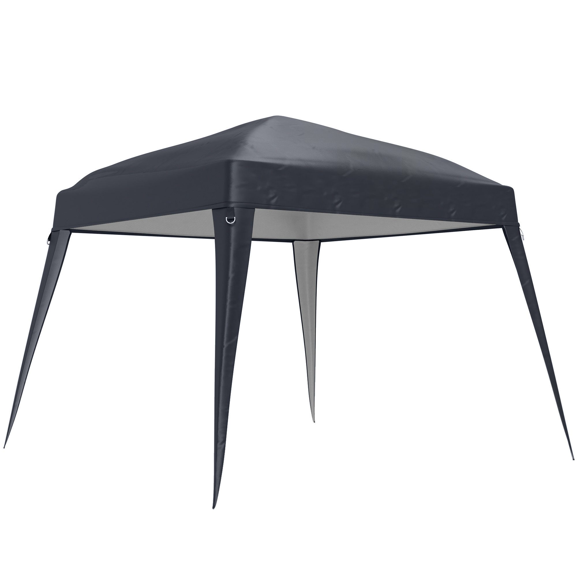 Outsunny Pavillon-Ersatzdach Ersatzdach für Pavillon wasserabweisend sturmfest dunkelgrau, 85 g/m², 300 x 300 cm, UPF50+ Schutz, wasserabweisend