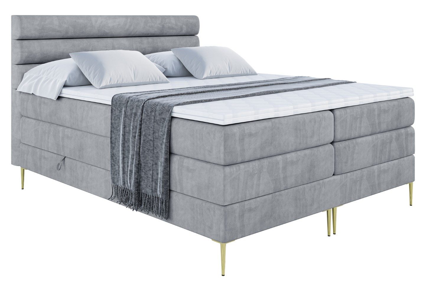 ALTDECOR Boxspringbett CELESTIA-F KING (Multipocket-Matratze H4, günstig online kaufen