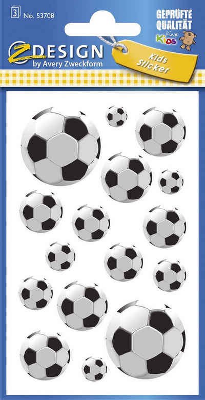 Avery Zweckform Sticker AVERY Zweckform ZDesign KIDS Sticker "Fußball"