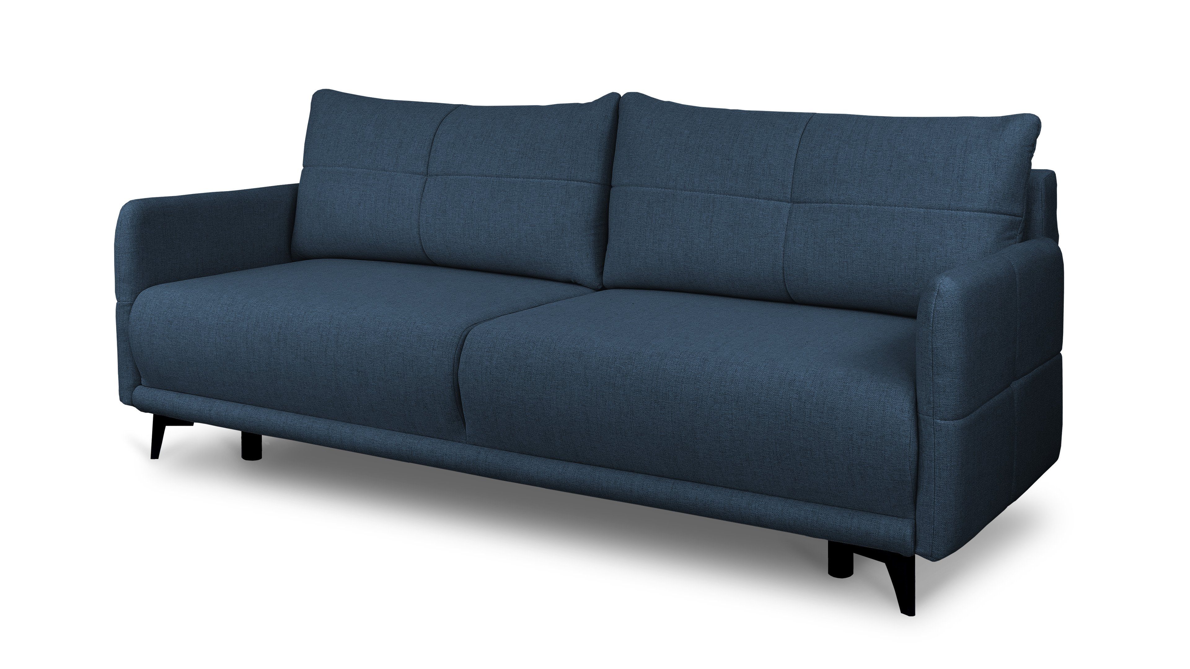 Siblo 3-Sitzer Liris, Modernes Sofa mit Bettkasten, Sofa mit Schlaffunktion Neve 77