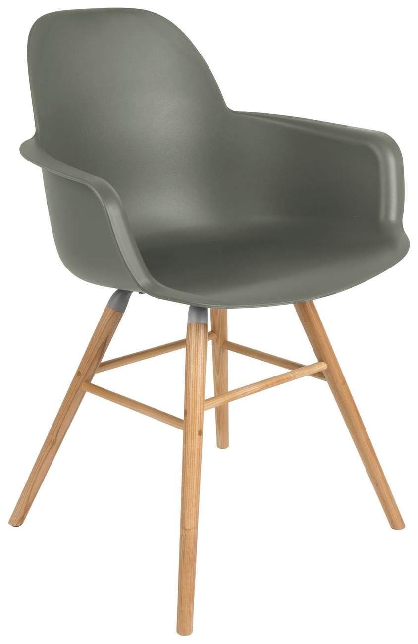 Zuiver Esszimmerstuhl Esszimmerstuhl ALBERT KUIP Grün - Design Armlehnstuhl von ZUIVER | Stühle