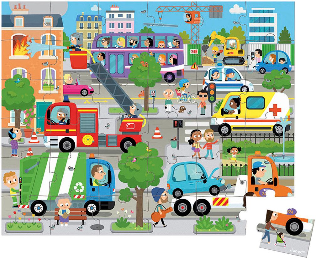 Janod Puzzle City, 36 Puzzleteile, FSC® günstig online kaufen