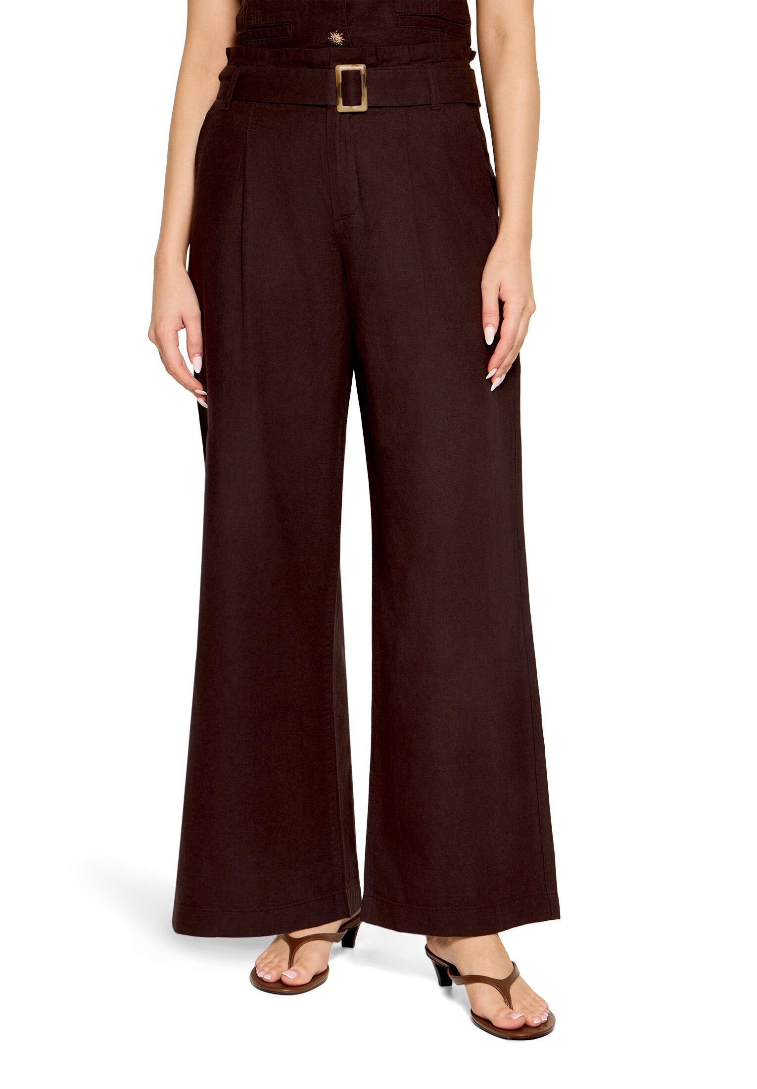 Cartoon Stoffhose Damen mit Bundfalten