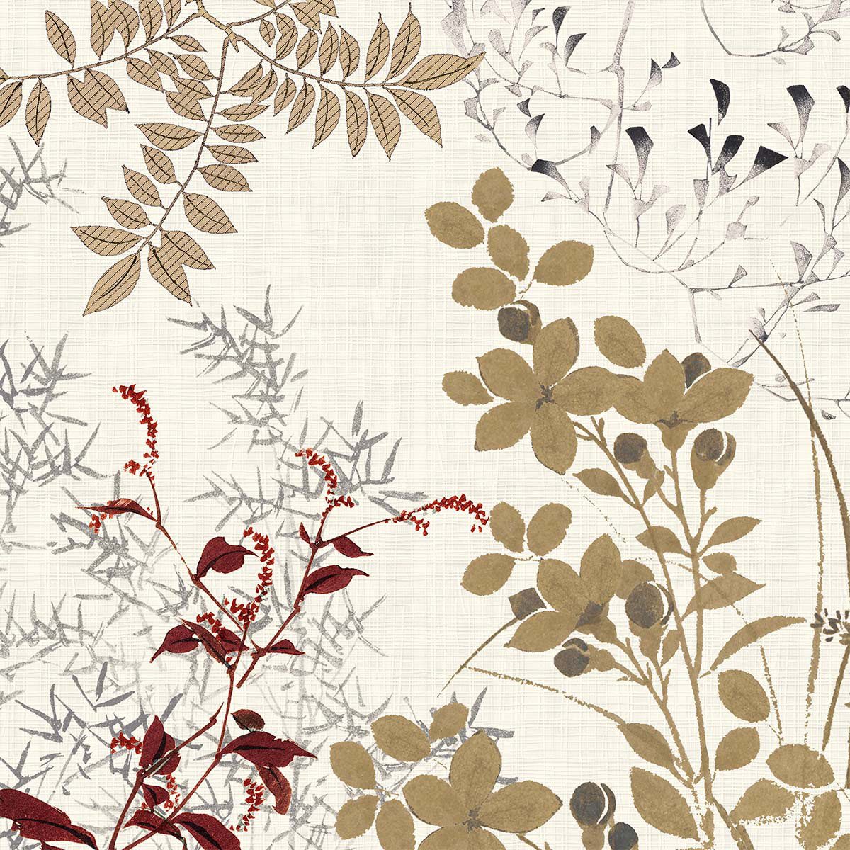 Garnier Thiebaut Stoffserviette Салфетки (4x Set) Bambous Parchemin 45x45 cm, (4 St)