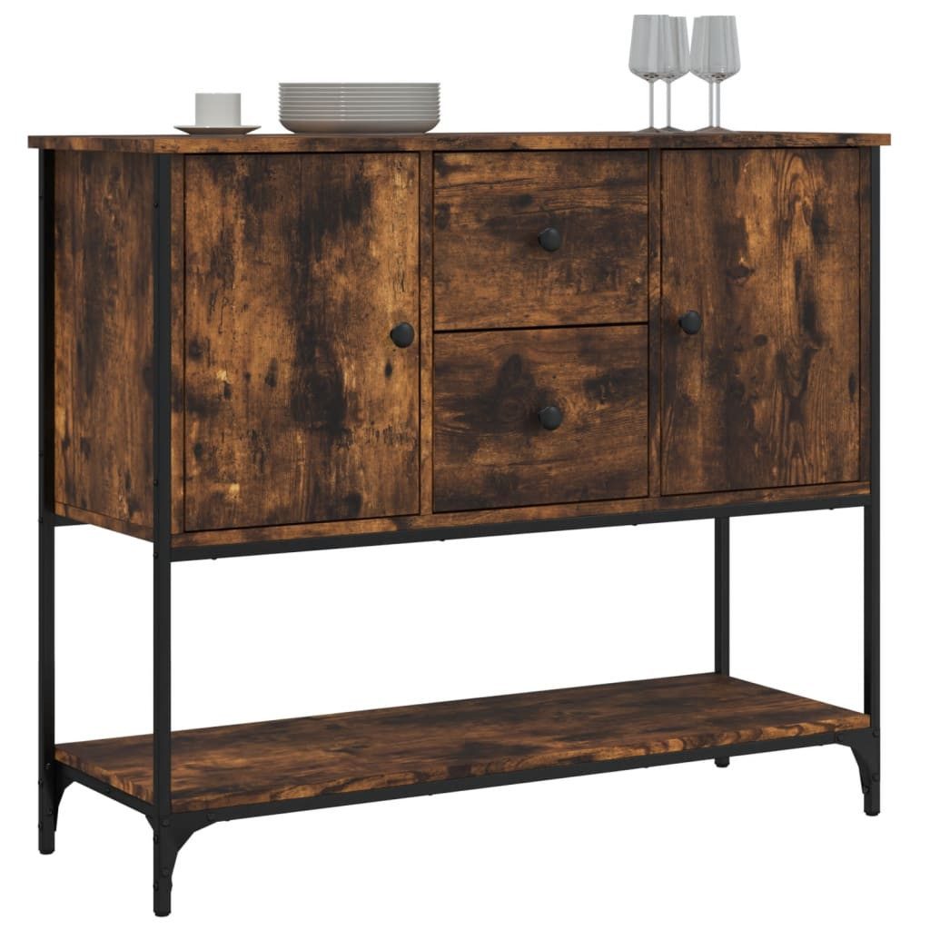 vidaXL Sideboard Sideboard Räuchereiche 100x36x85 cm günstig online kaufen
