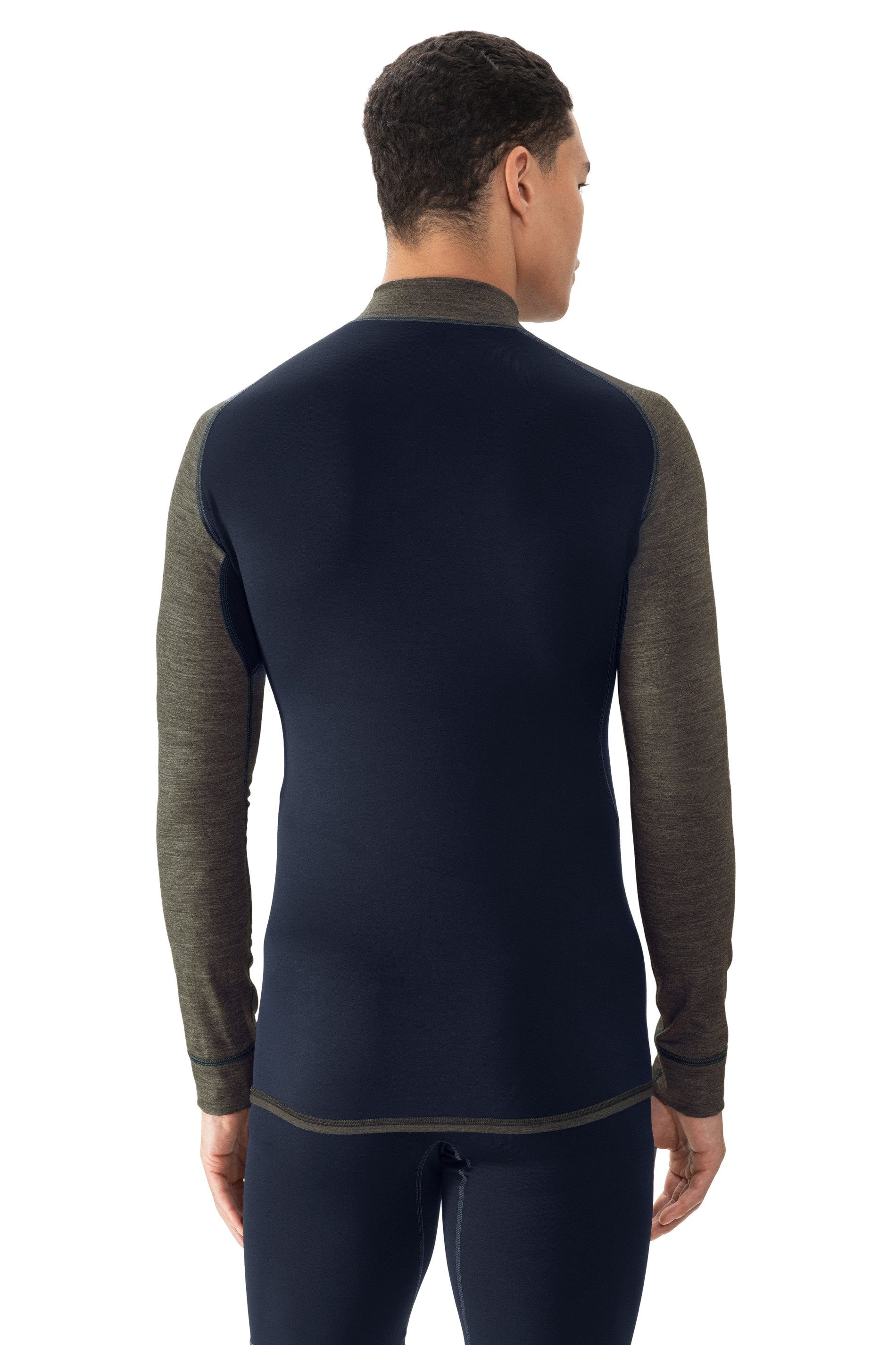 Mey Langarmshirt Prfrmnc+ Stehkragen mit Reißverschluss, schnelltrocknend