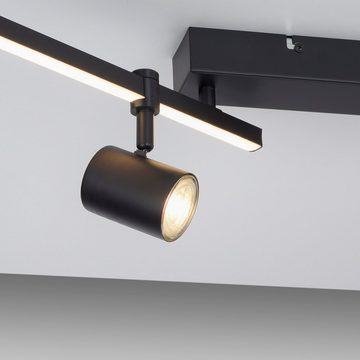 Paul Neuhaus Deckenleuchte BARIK, LED fest integriert, LED wechselbar, Warmweiß, LED, separat steuerbar (Schalter)