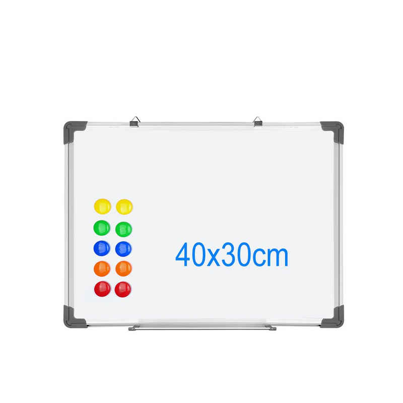 euroharry Magnettafel Whiteboard Magnetwand Alurahmen Magnetisch Magnettafel Weiß lackiert