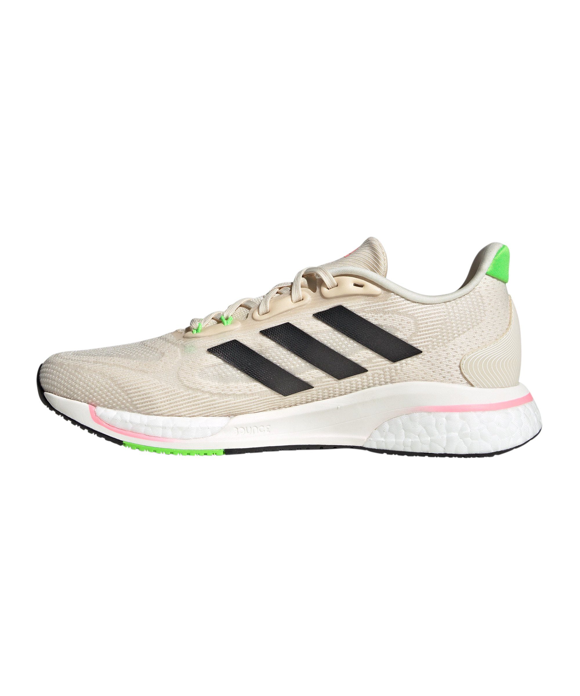 Laufschuh Laufschuh Performance Supernova+ adidas beigeschwarzgruenpink