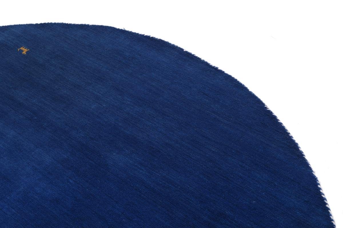 rund, Blue Nain mm Orientteppich Loom Höhe: Trading, 199x199 Orientteppich 12 Gabbeh Rund, Moderner