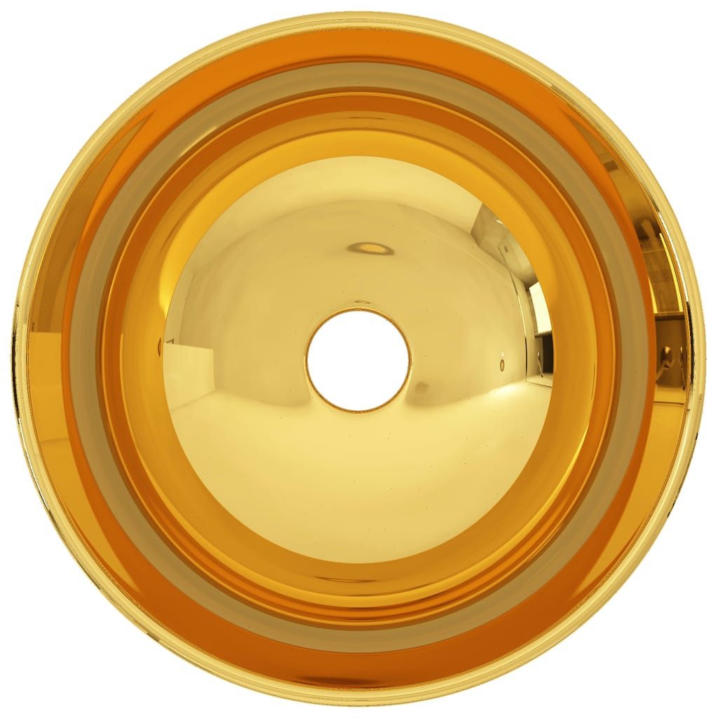 Thumbnail - vidaXL Waschbecken Waschbecken 28 x 10 cm Keramik Golden