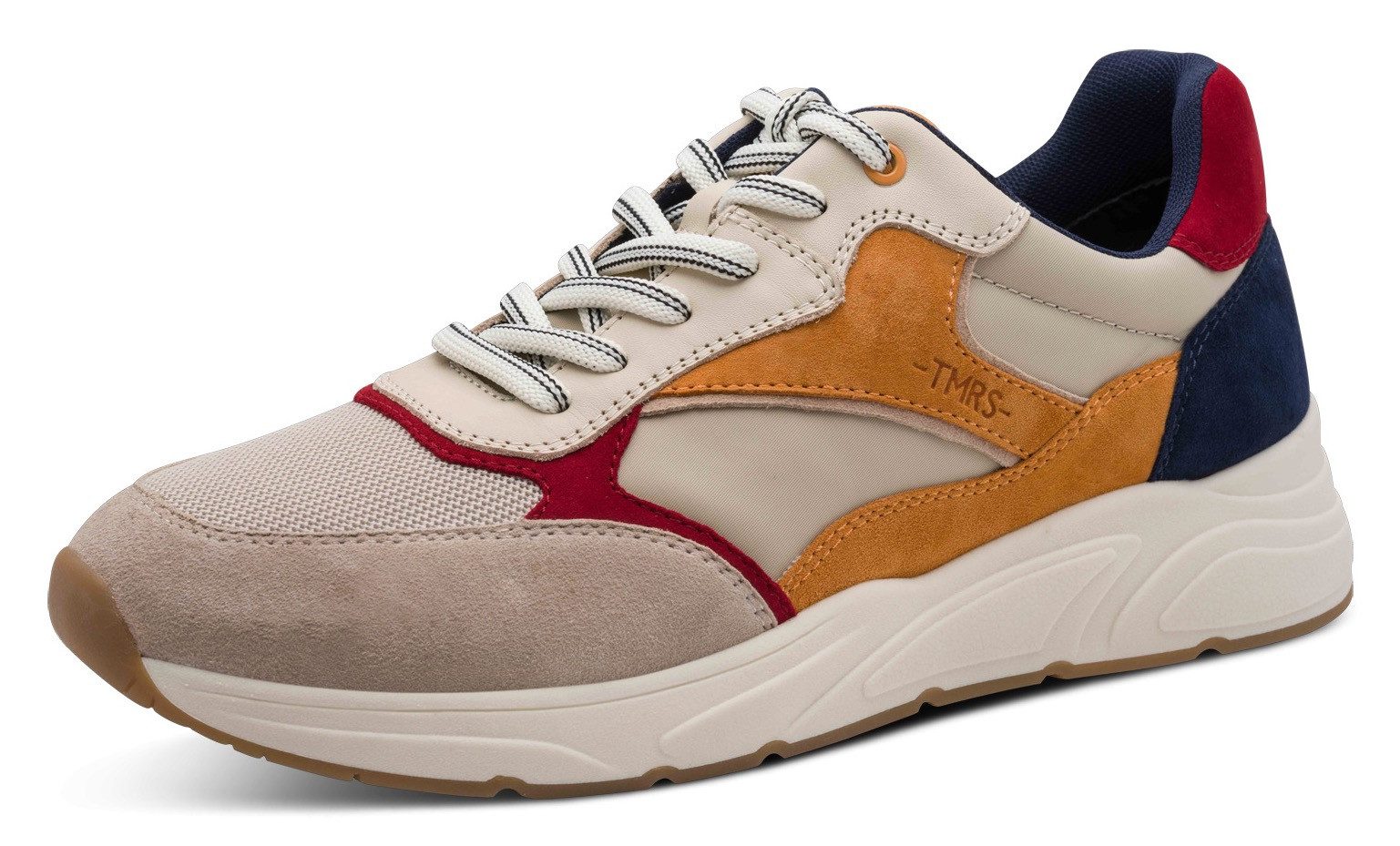 Tamaris Sneaker Freizeitschuh, Schnürschuh mit modischen Kontrastbesätzen, für Herren