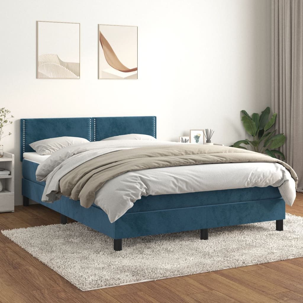 Vidaxl Boxspringbett Mit Matratze Rosa 140x200 Cm Samt günstig online kaufen