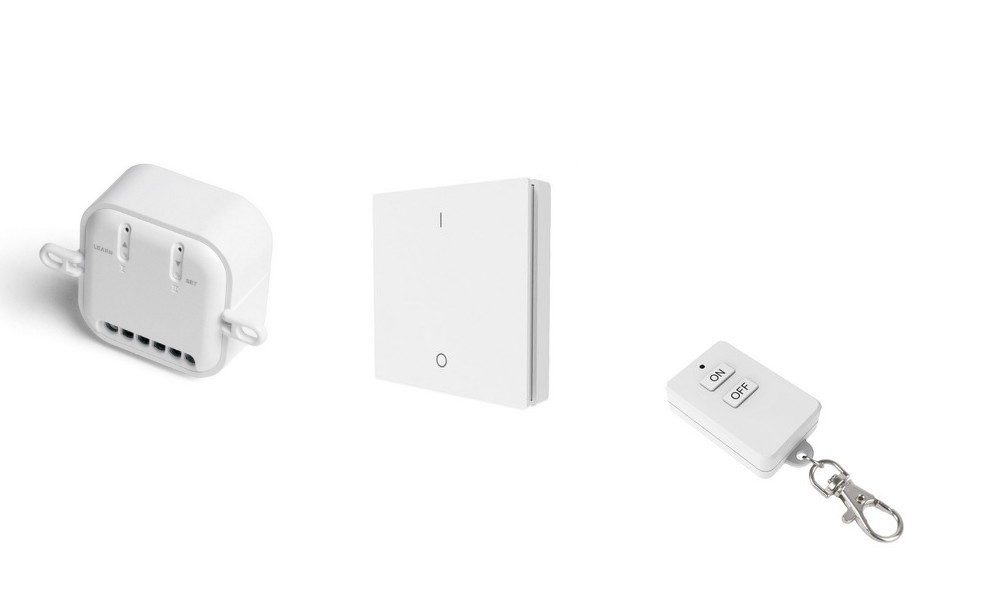 DIW-Funk Funk-Empfangsmodul Intertechno ITL-510 Funk-Jalousieschalter mit DWS-11 + DKS-10, für Rollläden, Jalousien, Markisen, Tore, 1 Schaltkontakte, Sparset, 3-tlg., Funk-Jalousieschalter ITL-510+Funk-Wandsender DWS-11+Key-Sender DKS-10, Funksteuerung, Phasenumkehr, Sicherheitscode, Gruppenschaltung