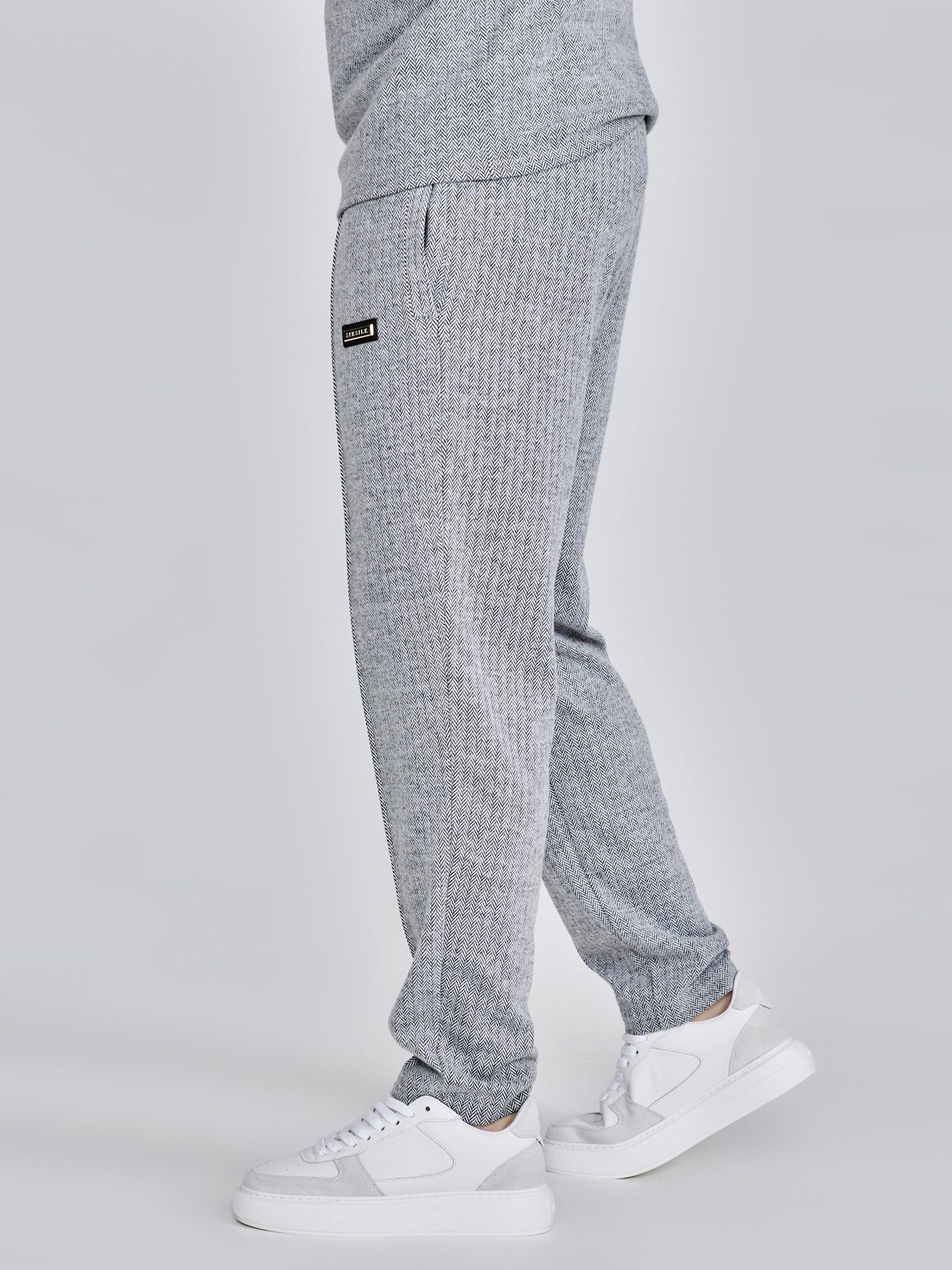 Siksilk Jogger Pants SikSilk Herren Graue Smart Jogginghose günstig online kaufen