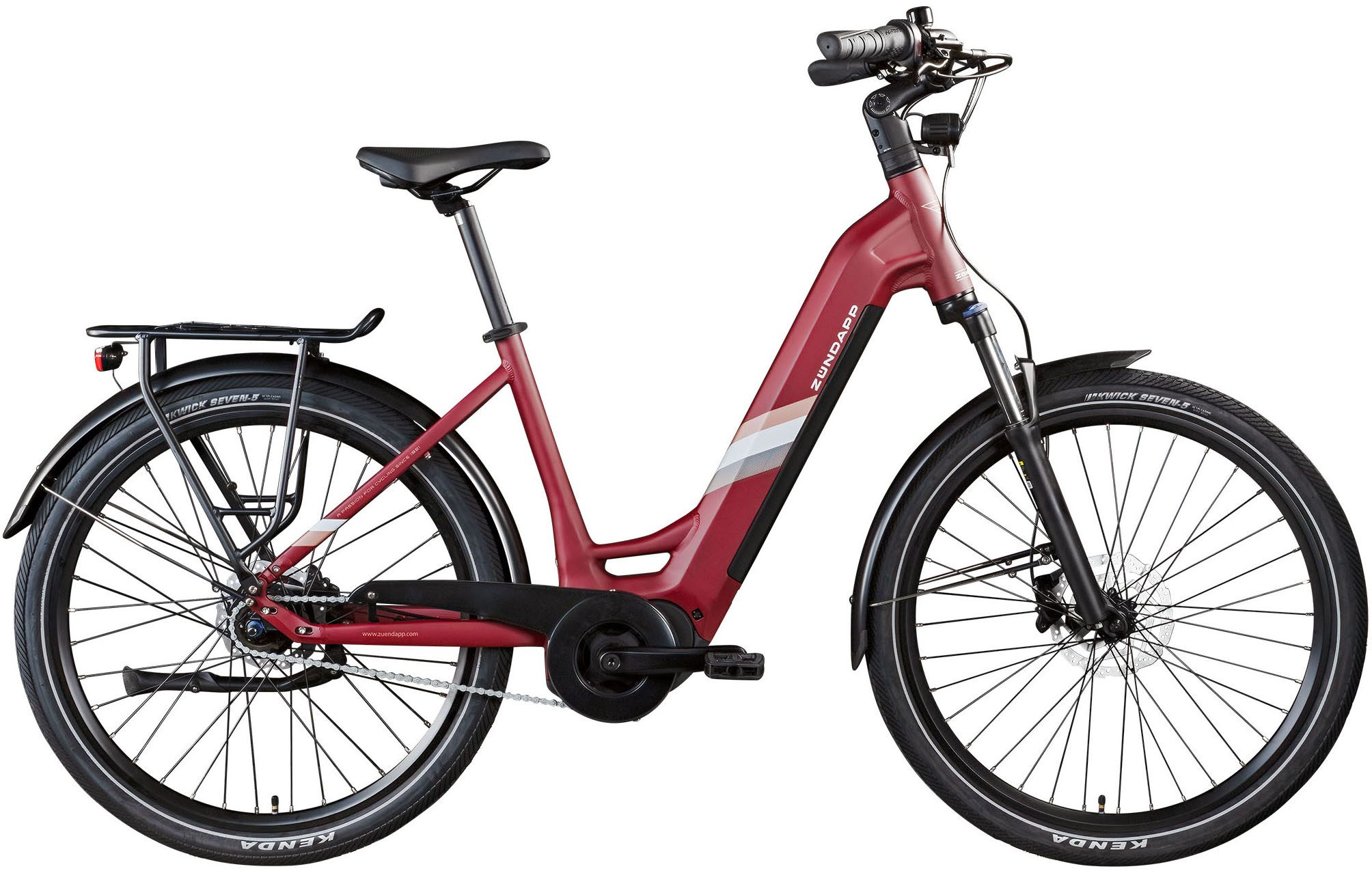 Zündapp E-Bike Cityrad X800, 7 Gang, Nabenschaltung, Mittelmotor, 550 Wh, Pedelec, Elektrofahrrad für Damen und Herren