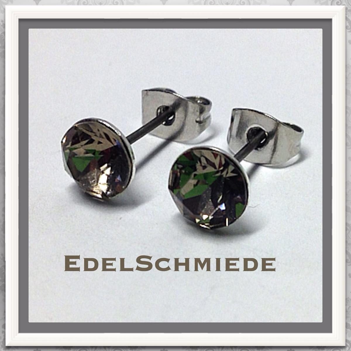 Ohrstecker-Set Edelschmiede925 Ohrstecker Modeschmuck (Stift = Titan) m Swarovski