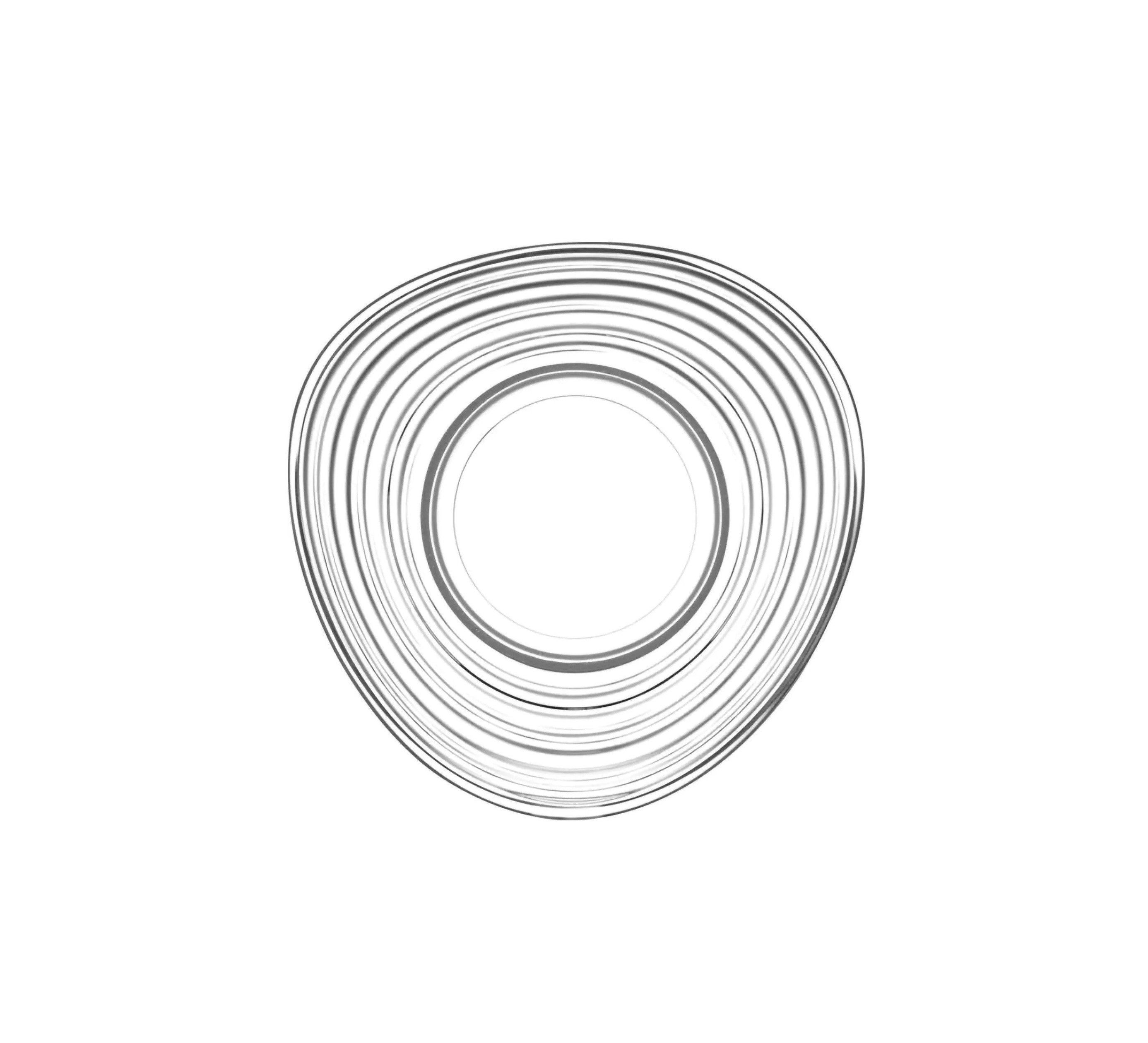 LAV Teeglas Unterteller Derin 6 tlg. aus Glas mit elegantem Rillendesign, Ø 13 cm, 6-tlg., Glas