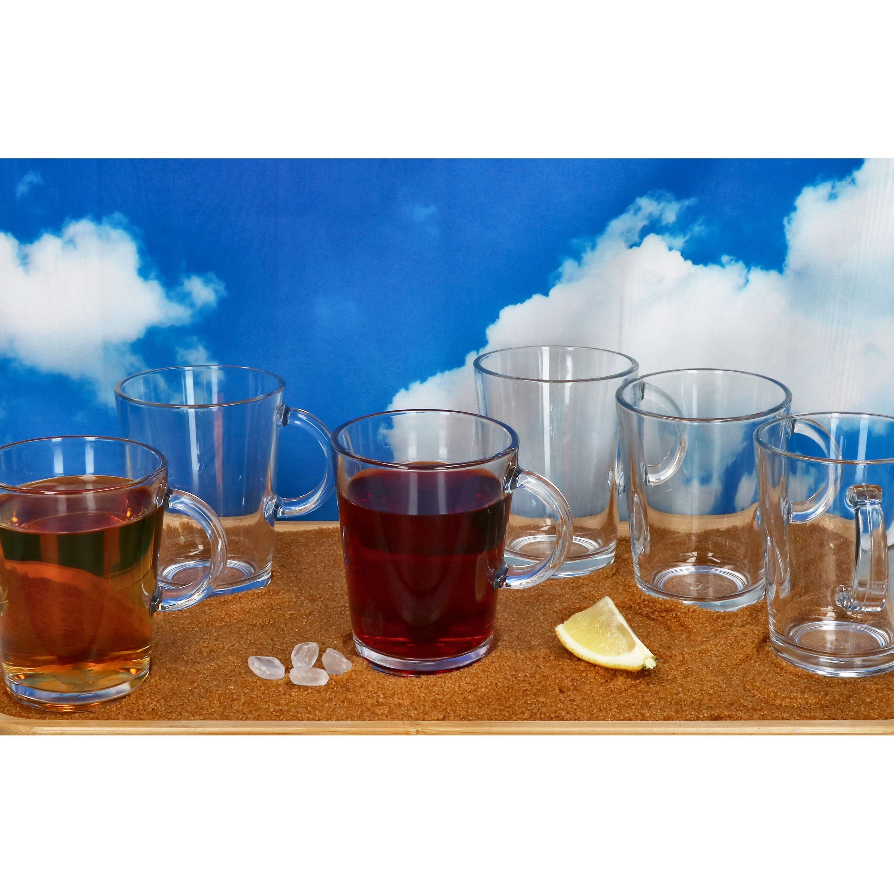 Ritzenhoff & Breker Latte-Macchiato-Glas Ritzenhoff Coredo 6x Teegläser mit Henkel 250ml H10,5cm Trink-Glas, Glas – Bild 5 von 5