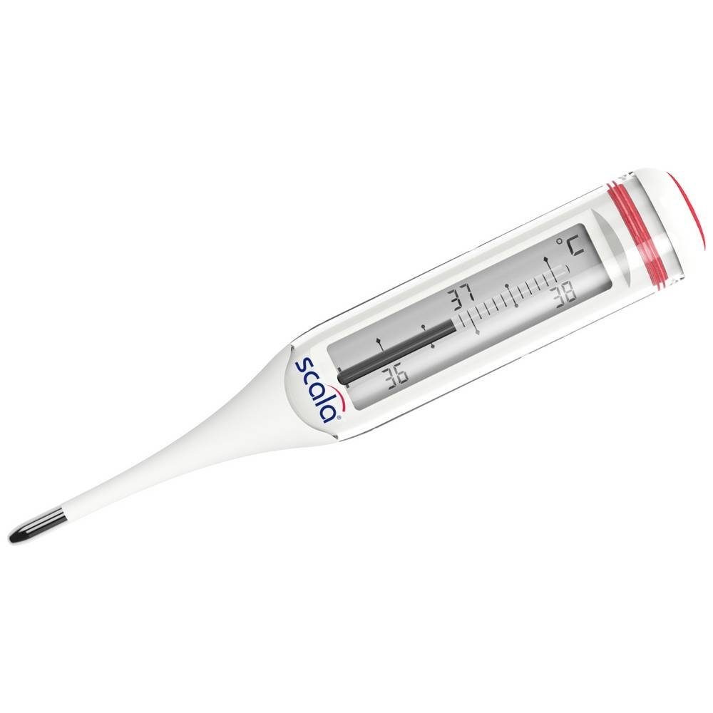 Scala Fieberthermometer Classic Fieberthermometer 01493, Wasserfest, Mit Fieberalarm