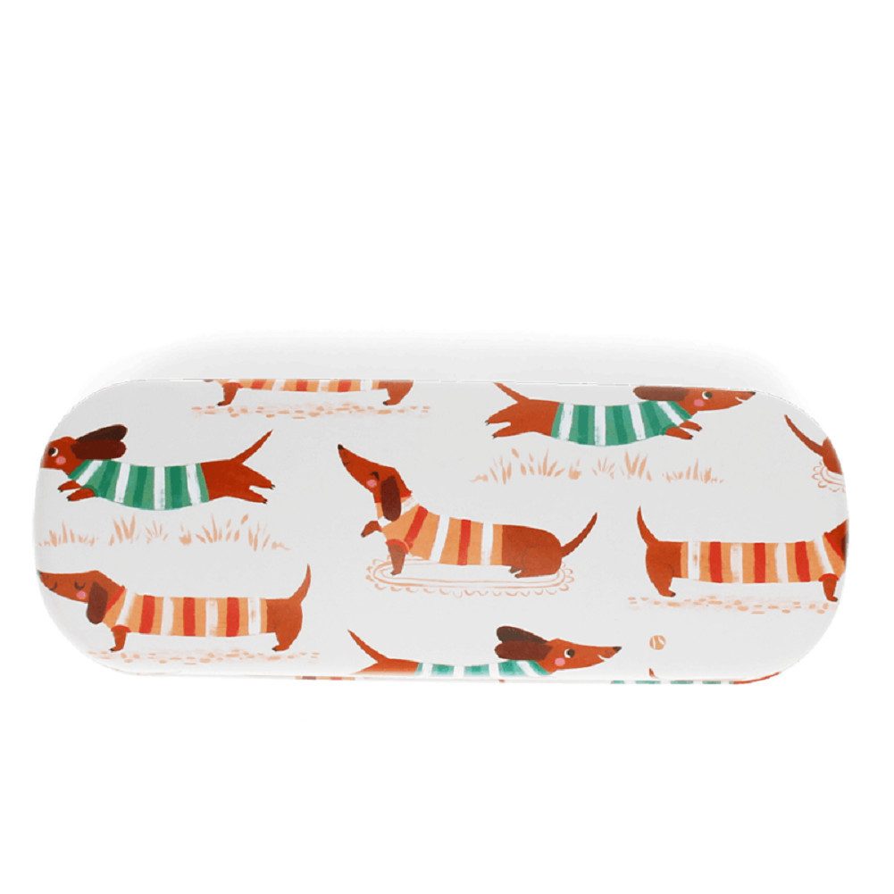 Rex London Brillenetui Sausage Dog - Dackel, Hartschale, ca. 15 x 5,5 x 3,5 cm