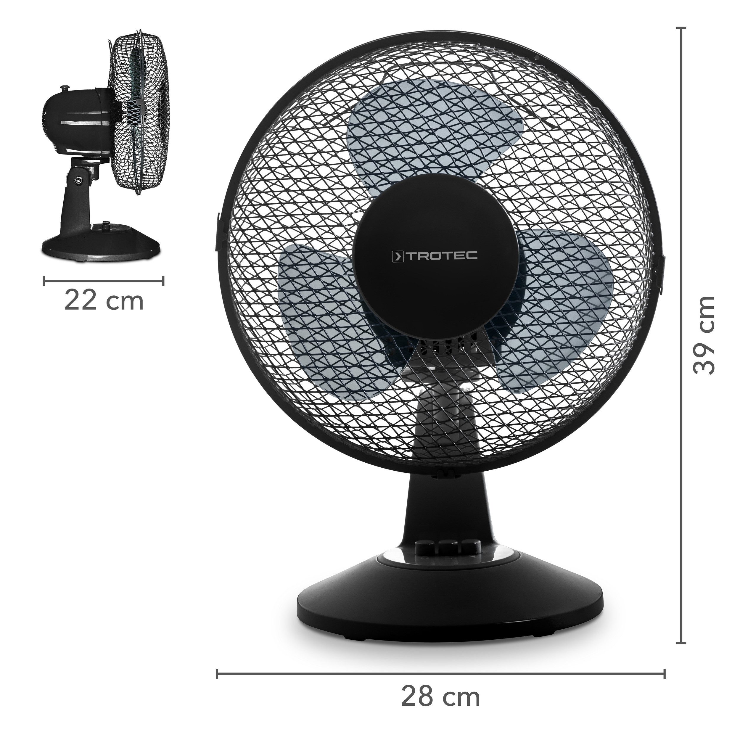 TROTEC Tischventilator TVE 11, Ventilator, Lüfter, günstig online kaufen