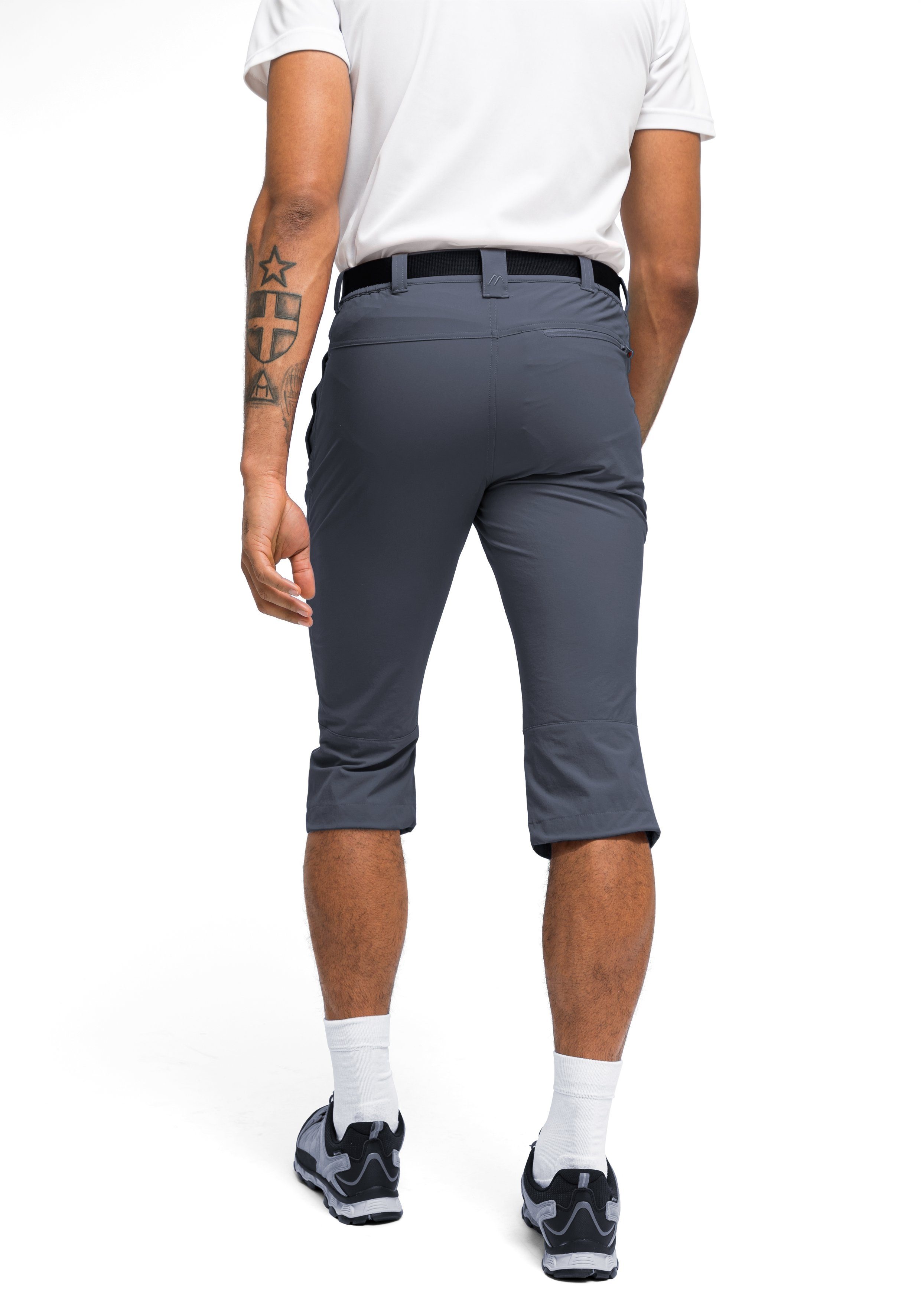 Maier Sports Caprihose Jennisei kurze Hose Herren, luftige Wanderhose, leichte Outdoorhose, Reg Fit