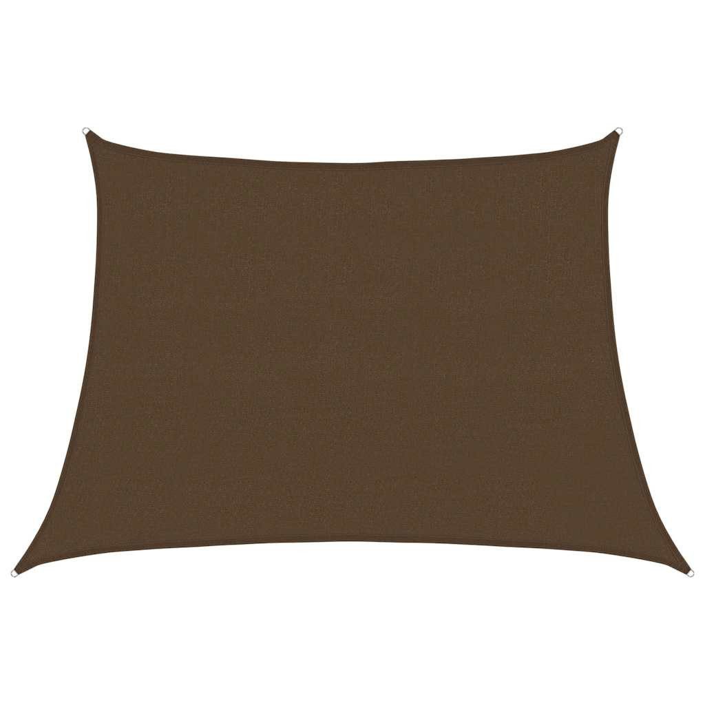 vidaXL Sonnensegel Sonnensegel 160 g/m² Braun 4/5x3 m HDPE, (1-tlg)