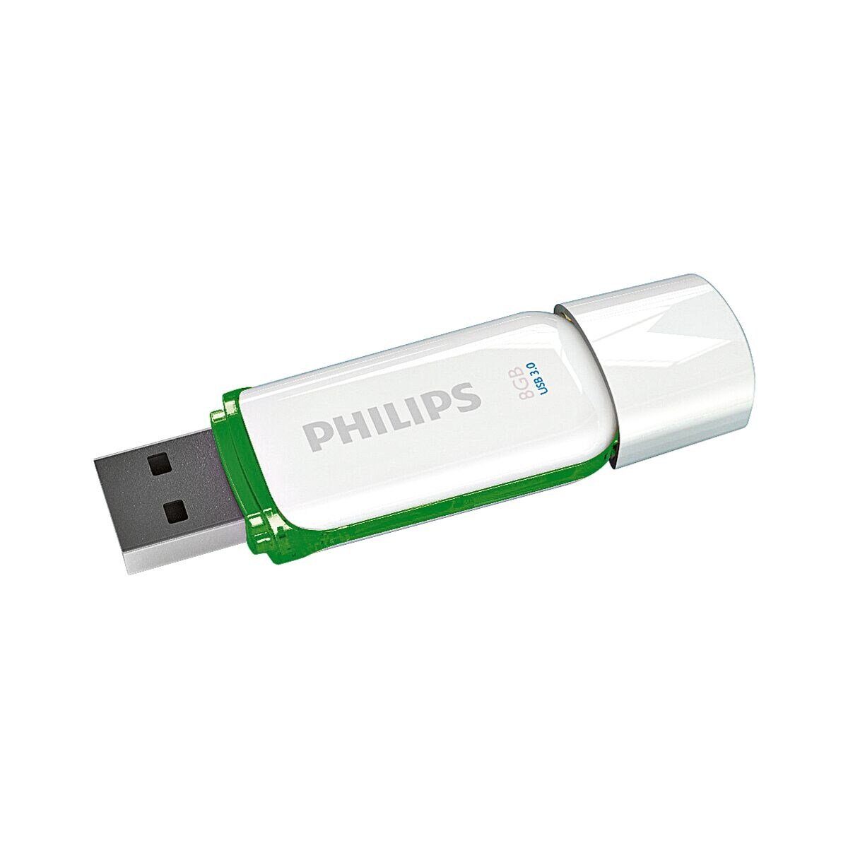 Philips Snow USB-Stick (Lesegeschwindigkeit 55 MB/s, mit Befestigungsöse und LED-Anzeige)