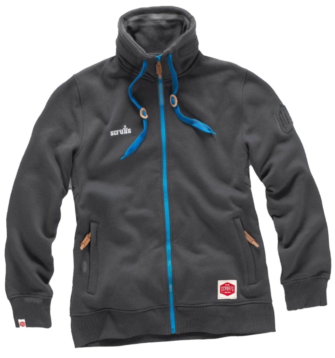 Arbeitsjacke Scruffs Fleecejacke Vintage anthrazit Größe L