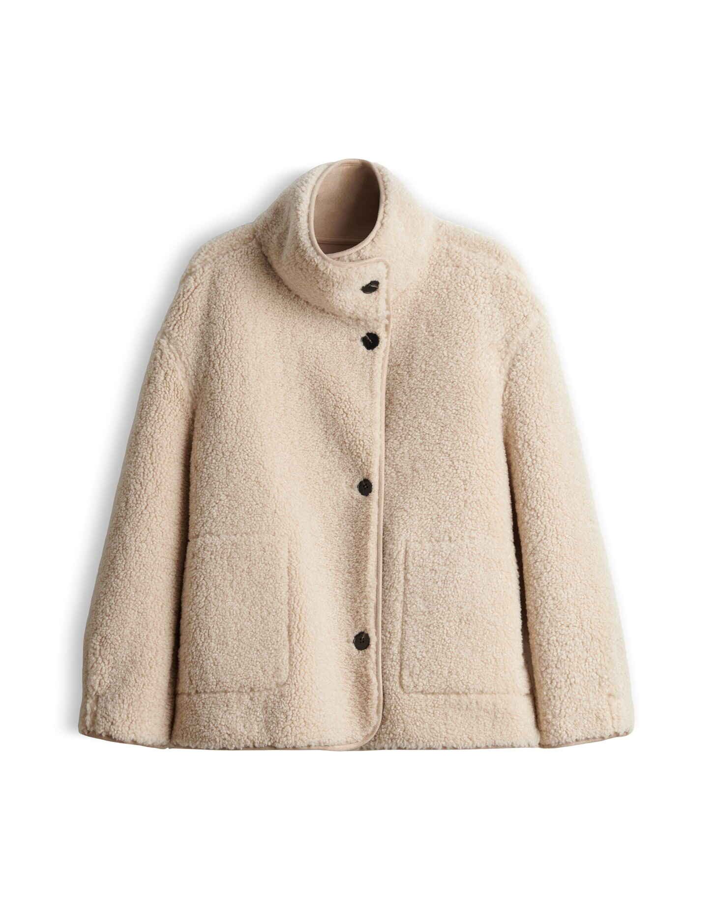 OPUS Winterjacke Haella aus weichem Teddyplüsch Gerader Schnitt mit Stehkragen und zwei Tragevarianten – Bild 2 von 5