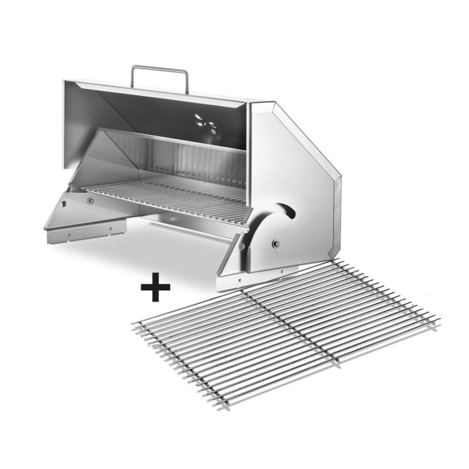 Holzkohlegrill Thüros Schwenkhaube für T4 und Thüros 2 Grillfläche 40 x 60 cm