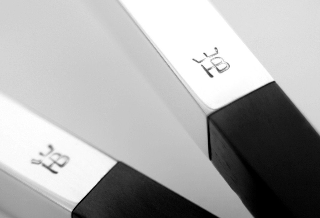 Brillibrum Essstäbchen Sushi Essstäbchen Aus Ebenholz + 925er Sterlingsilber Stäbchen