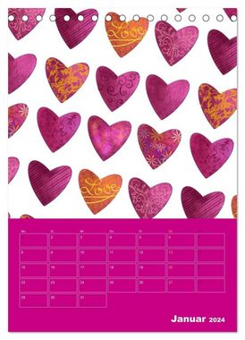 CALVENDO Wandkalender Musterliebe (Tischkalender 2024 DIN A5 hoch), CALVENDO Monatskalender