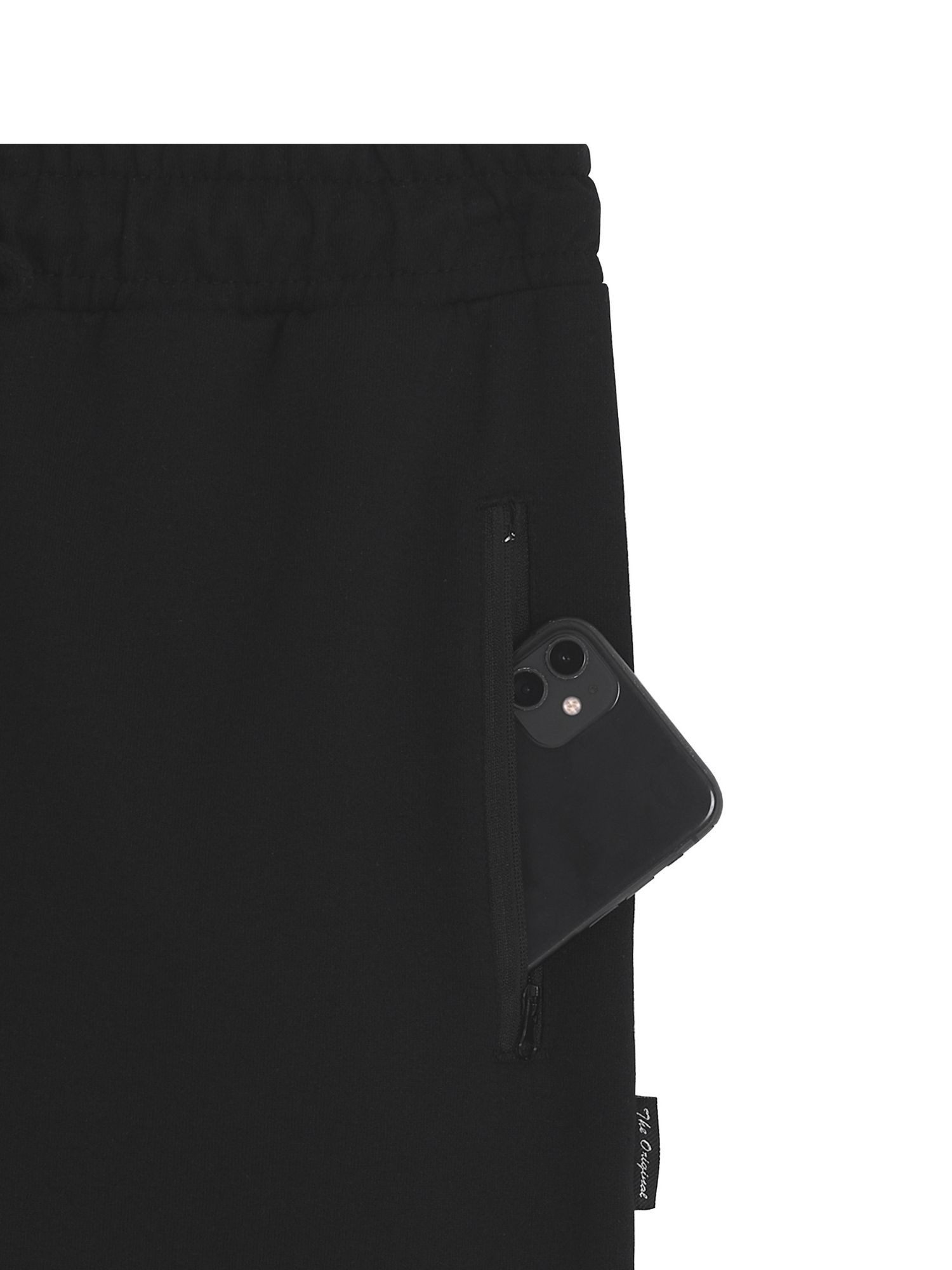 COMEOR 3/4-Sweathose Herren Bermuda Capri Shorts 3/4 Sommerhosen mit Reißverschluss Mit Reißverschlusstaschen