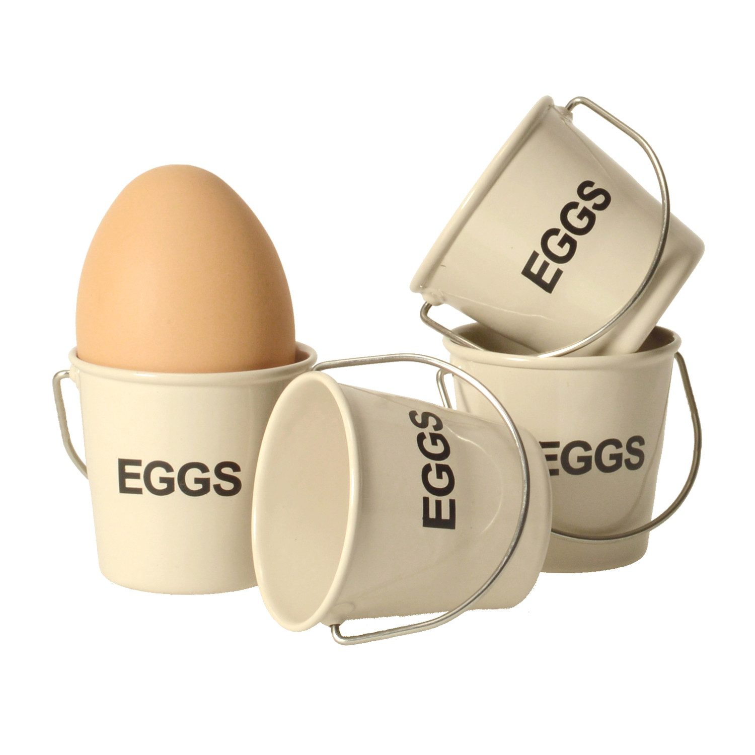 Eddingtons Eierbecher Eimer Eierbecher in creme im 4er Set